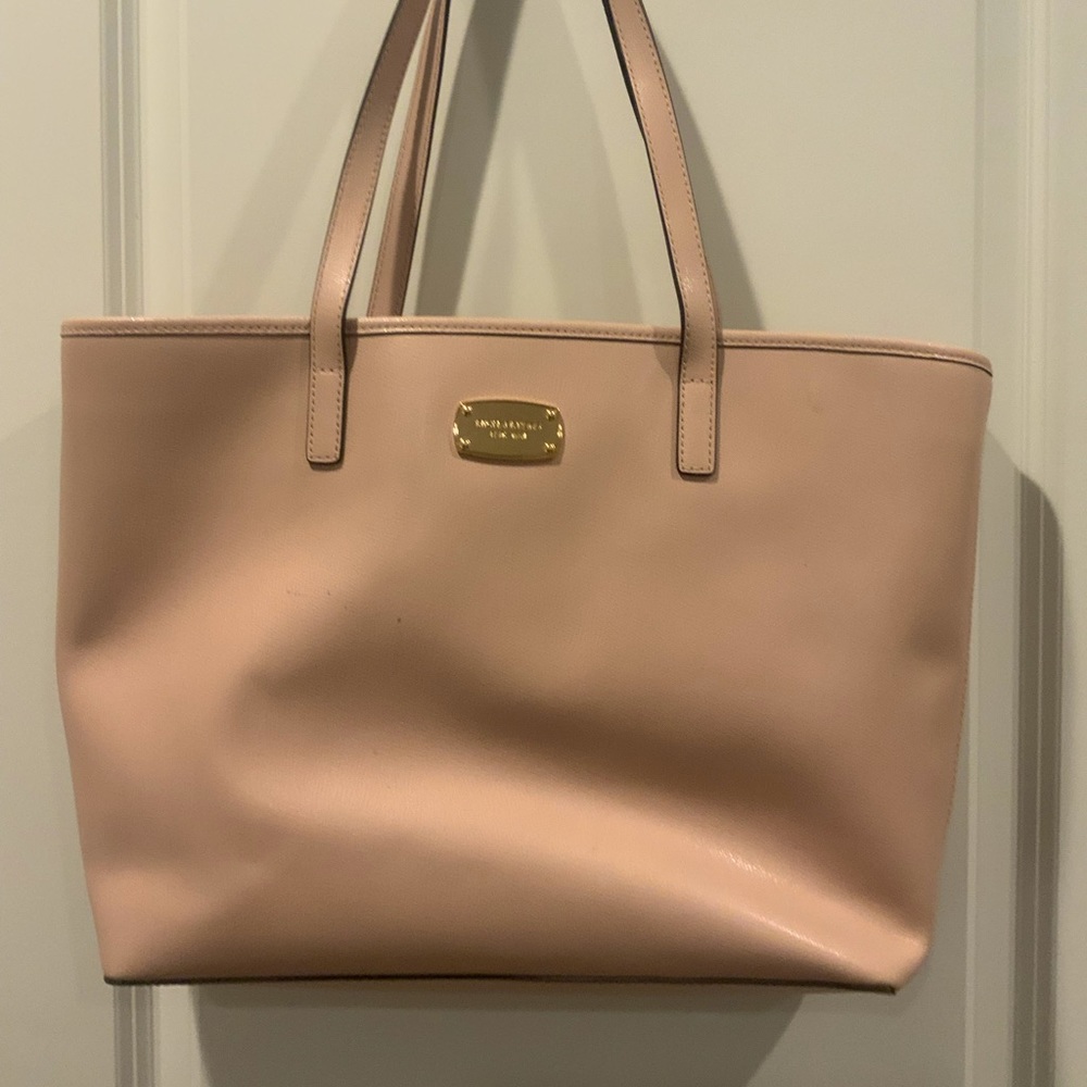 Light pink michael kors tote bag